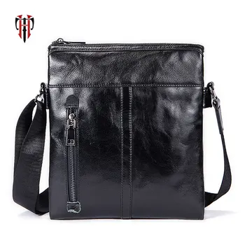 

TIANHOO Genuine leather shoulder bags crossbody messenger bags luxury cowwide layer soft leather totes business package