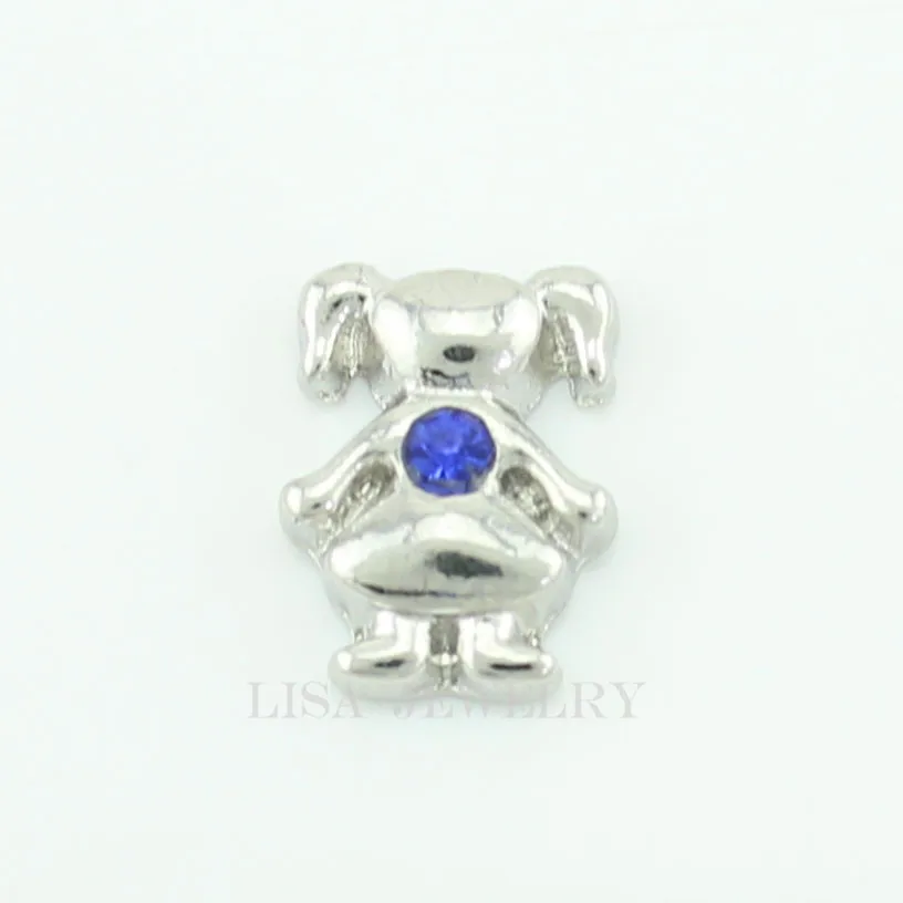 Hot selling 10PCS little girl september birthstone floating charms for glass lockets | Украшения и аксессуары