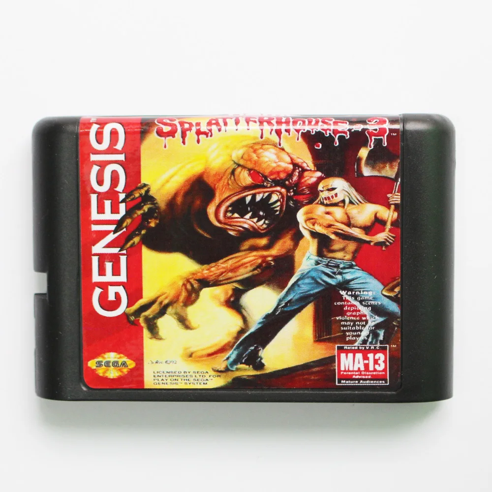 Splatterhouse часть 3 16 бит MD игровая карта для Sega Mega Drive Genesis|16 bit|md game16 bit md |
