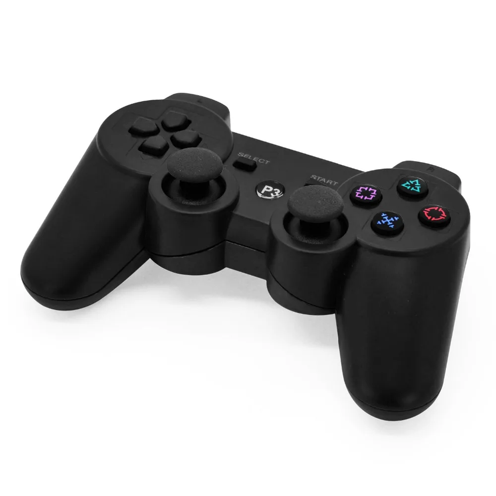 Black for PS3 Controller Wireless Bluetooth Joysticks for DUALSHOCK 3 SIXAXIS for PlayStation 3 Game Controller+Charging Cable (5)