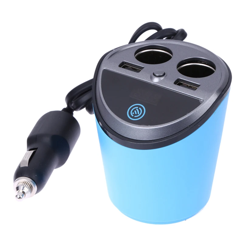 Prix pour 12-24 V 3.1A Dual USB Chargeur De Voiture Sortie + Double Voiture Cigarette Prise Allume Tension Courant Affichage De Voiture Porte-gobelet Prix pour 12-24 V 3.1A Dual USB Chargeur De Voiture Sortie + Double Voiture Cigarette Prise Allume Tension Courant Affichage De Voiture Porte-gobelet