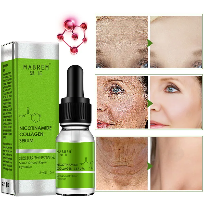 New Nicotinamide Collagen Repair Solution Serum Repair Skin Anti-aging Whitening Skin Care Essence