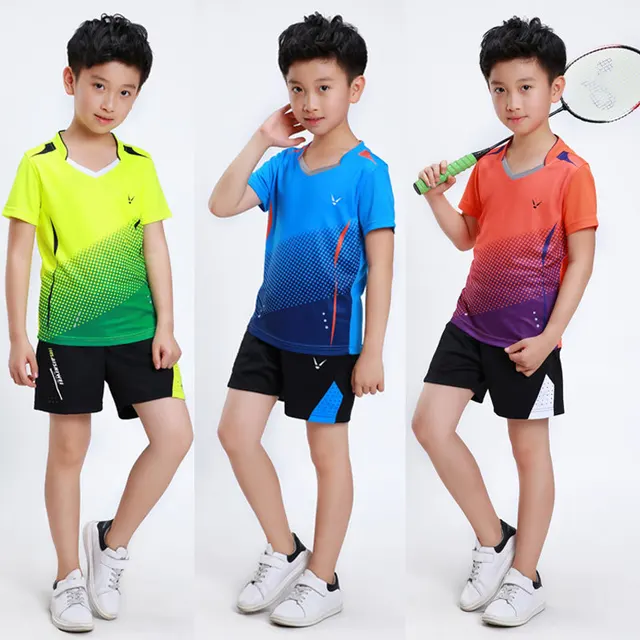 Boys Badminton Sets , children tennis clothes , badminton Suit for kids