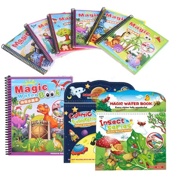 

Children Coloring Magic Drawing Book With Pen Baby Educational Toy Kids Animals Painting Writing Doodle Cloth Book Kids Drawing