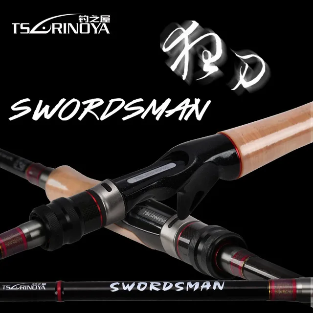 

New TSURINOYA SWORDSMAN 872MH 2.62m Distance throwing 165g Spinning Rod 177g Casting rod FUJI accessories bass rod Fishing
