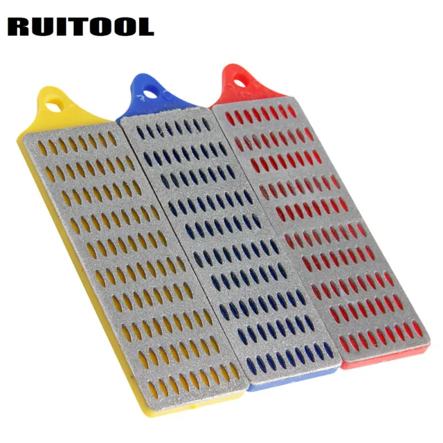 RUITOOL 3pcs Diamond Sharpening Stone Set 180/260/360 Grit Diamond