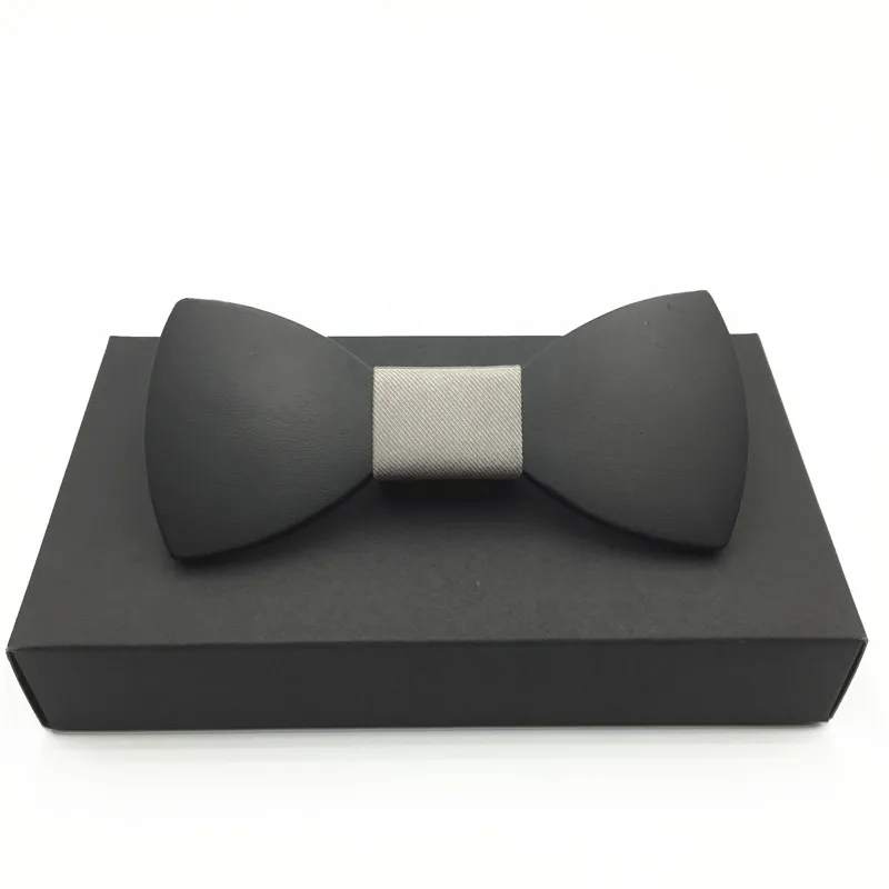 Новые мужские деревянные галстуки-бабочки Роскошные простые галстуки-бабочки Noeud Papillon Бизнес Свадьба год галстук gravata подарок
