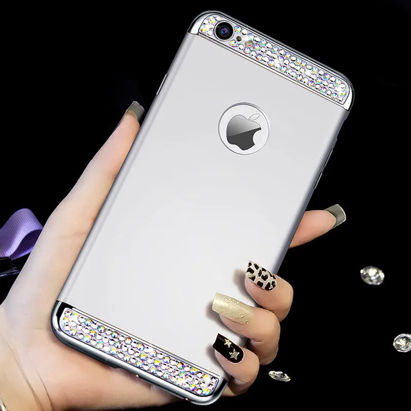 Модный жесткий чехол для iPhone Xs max XR X 7 8 со стразами iphone 6 6s plus 5 5S se|Бамперы| |