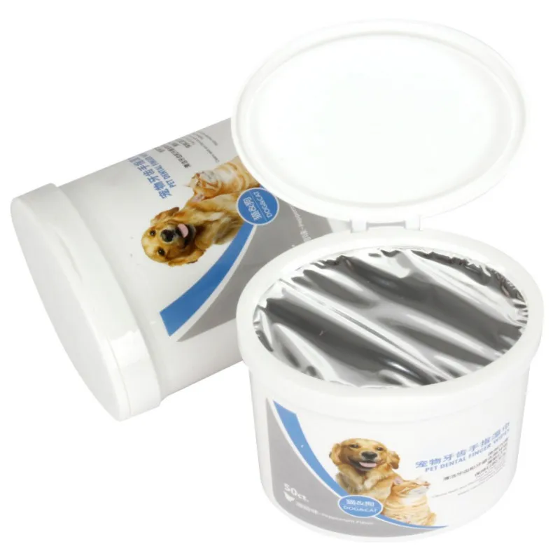 

Pet Wipes Pet Healthy Dog Tooth Finger Wipes Mitts Oral Care Supplies Cats Gentle Dog Dental Wipes Pet Supplies 50pc