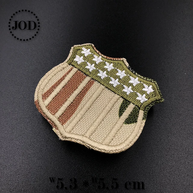 JOD* Embroidery Army Patch Clothes Military Iron on Patches for Clothing DIY Stickers Tactical Fabric Badges Camouflage Style 4
