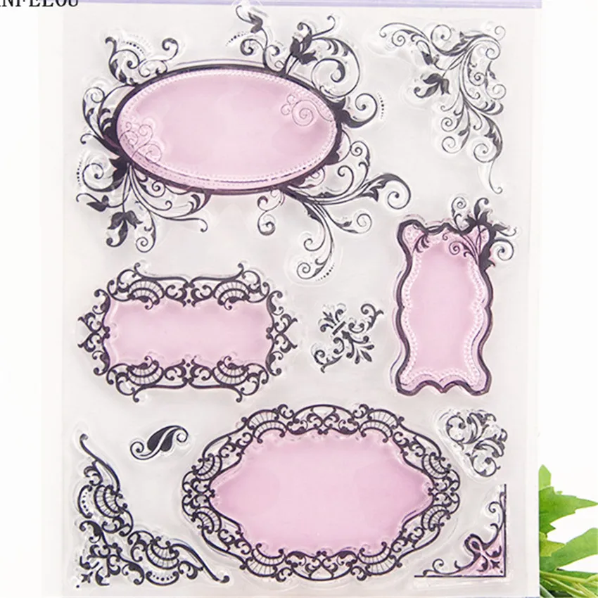 

PANFELOU princess mirror Transparent Clear Silicone Stamp/Seal DIY scrapbooking/photo album Decorative clear stamp sheets