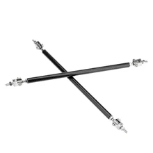 KKmoon профессиональные аксессуары 2 X Регулируемый передний бампер для губ сплиттер распорка галстук бар поддержка стержня 75-200 мм углеродный автомобильный Стайлинг