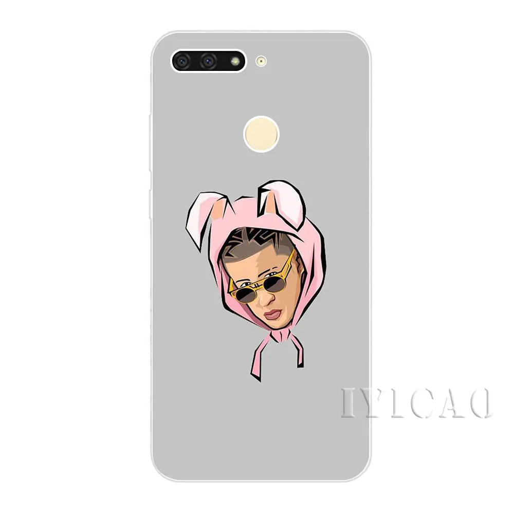 Жесткий чехол IYICAO Bad Bunny для huawei Honor Play Note 10 6A 6C 7A Pro 7C 7X 8C 8X8 9 Lite|Чехлы-накладки| |
