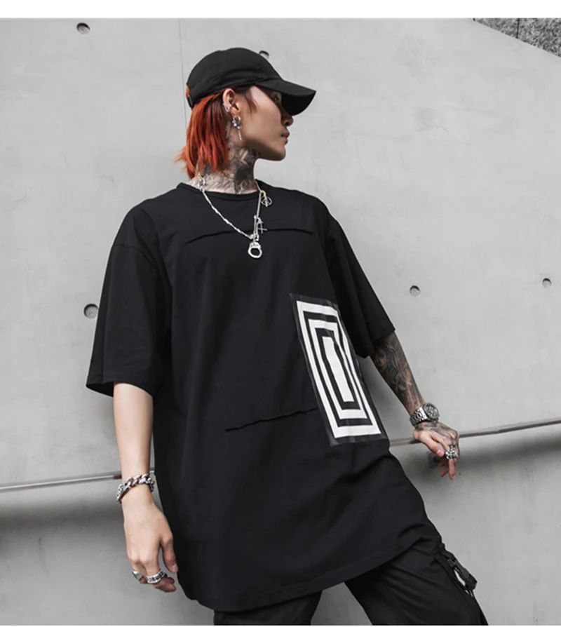  Korean Oversized Shirt Men Thin Summer Hawaiian Hip Hop Printed Shirts Mens   (10)