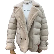 Пальто и куртки для женщин, флисовая куртка для женщин, Толстая теплая уличная укороченная куртка с отложным воротником, куртка-бомбер