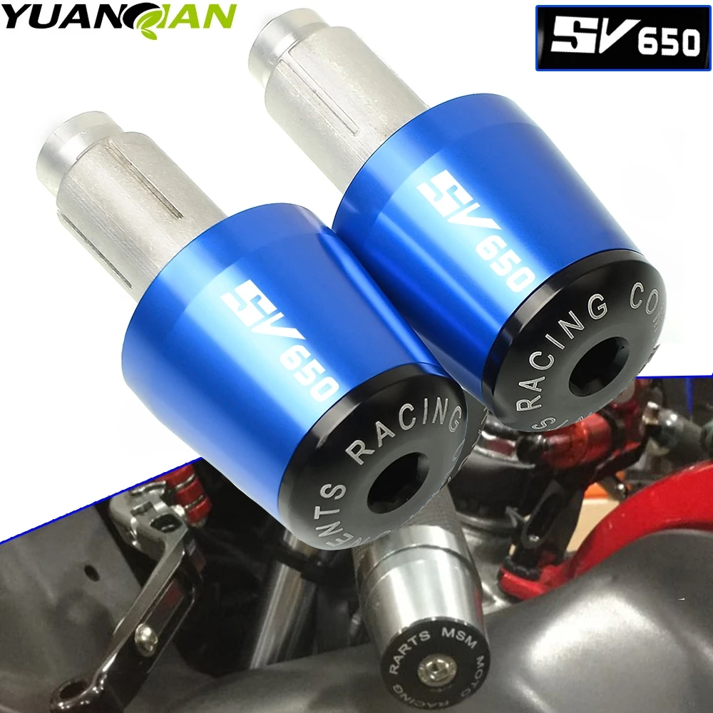 

CNC 22MM Handlebar Grips Handle Bar Cap End Plugs For Suzuki SV650 1999 2000 2001 2002 2003 2004 2005 2006 2007 2008 2009