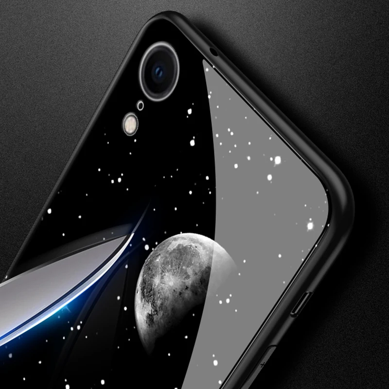 Чехол из закаленного стекла Star Space для iphone 7 8 6 6S Plus XR X XS Max чехол Meizu 16X 16 Samsung Galaxy S8 S9
