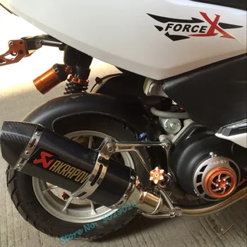 

100CC Slip On For Yamaha 100 Scooter Moto Modified Exhaust Muffler Set Link Pipe with Escape Laser Marking Sticker
