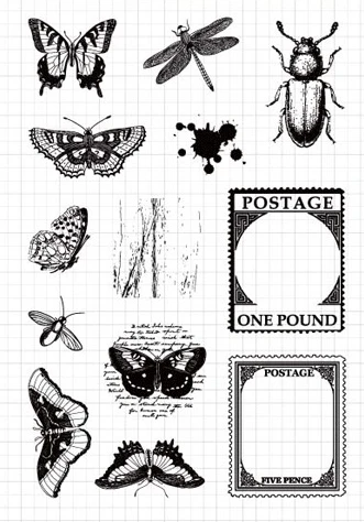 

VUAWRTG Postage Transparent Clear Stamp for DIY scrapbooking/Card Making