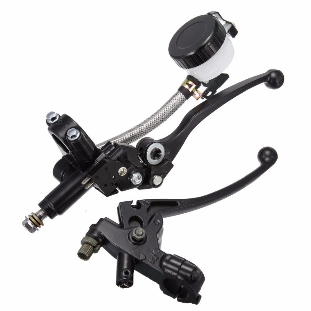 

7/8" 22mm Motorcycle Clutch Brake Master Cylinder Reservoir Levers Kit Fluid Reservoir Set For SUZUKI GSX-R125 150 250 400 600