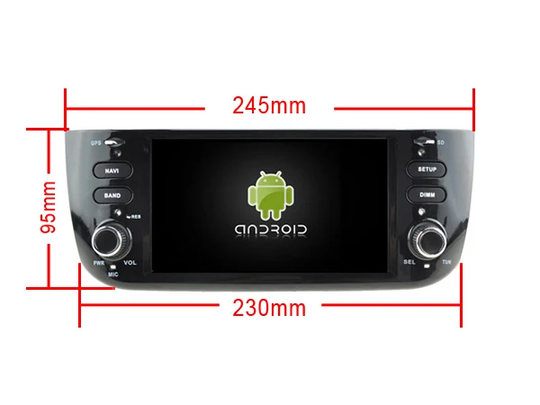 Excellent Navirider autoradio gps navigation android 9.0 car radio Player for FIAT LINEA Punto AUX stereo bluetooth AUTO accessories 3