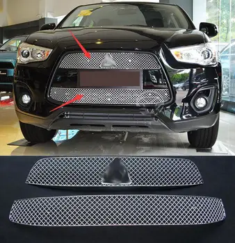 

Honeycomb front grill grille cover ForMitsubishi ASX/Outlander Sport 13-15 2PCS