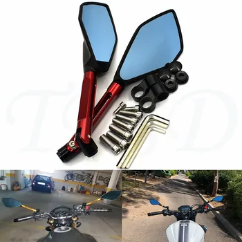 

Universal 8mm 10mm Aluminum CNC Motorcycle Accessories Rearview Mirror motorbike motor bicycle mirror for BMW Benenlli Indian