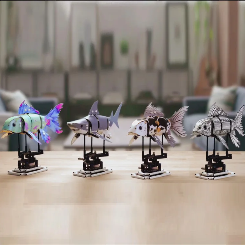 

2018 Lepin 20089 20090 20091 20092 Creative Toys The DIY Forma Fish Set Building Blocks Bricks Assembly Toys Kids Christmas Gift