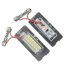2 pçs canbus nenhum erro conduziu a luz da placa de licença para bmw mini cooper r56 r57 r58 r59 erro livre brilhante branco lâmpada número