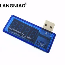 Цифровой USB Мобильный зарядный ток тестер напряжения метр мини USB зарядное устройство Доктор Вольтметр Амперметр