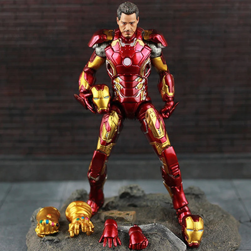 

Marvel Avengers Age of Ultron Iron Man MK43 Action Figures Infinity Gauntlet Ironman Special Collector Edition Toys 28cm