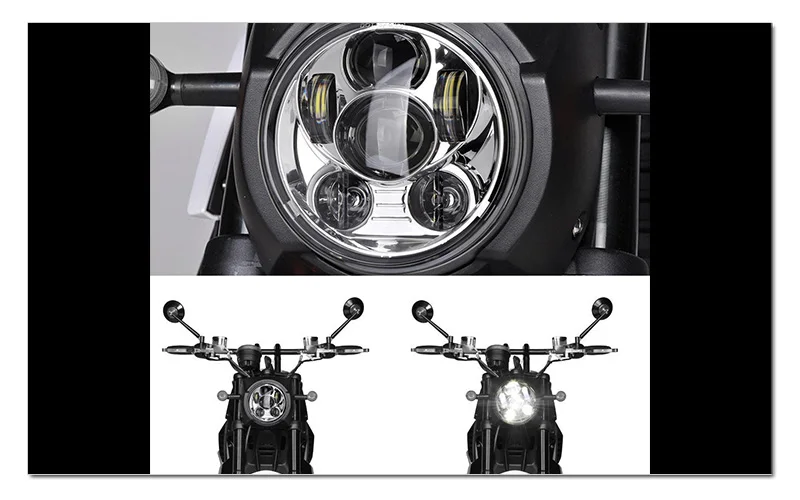 New Motos Accessories 5.75 headlight motorcycle 5 34 led headlight for Harley 5-34 Motorcycle Black Projector Daymaker (16)