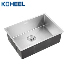 Кухонная раковина с подстежкой, ручная работа, матовая бесшовная 304 нержавеющая сталь, одна чаша, большая посуда для мытья, К3