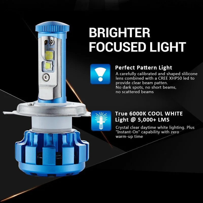 MOSTPLUS 12000LM комплект Автомобильных СВЕТОДИОДНЫХ Фар H4 H13 9007 9004 Hi/Lo + 10000LM H1 H3 H7 H11 9005 9006
