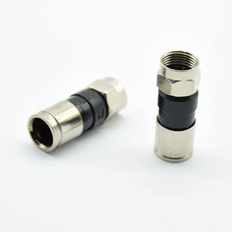 

5pcs RG6 F Type Compression Connector 2.7cm High Quality Snap Seal Plug Connectors For Sky Satellite Cable L15