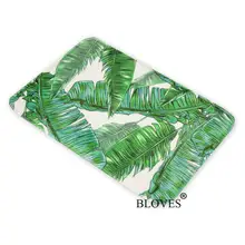 

Tropical Rainforest Palm Leaves Floor Mats American Green Carpet For Bathroom Mats Living Room Alfombras Carpets Kitchen