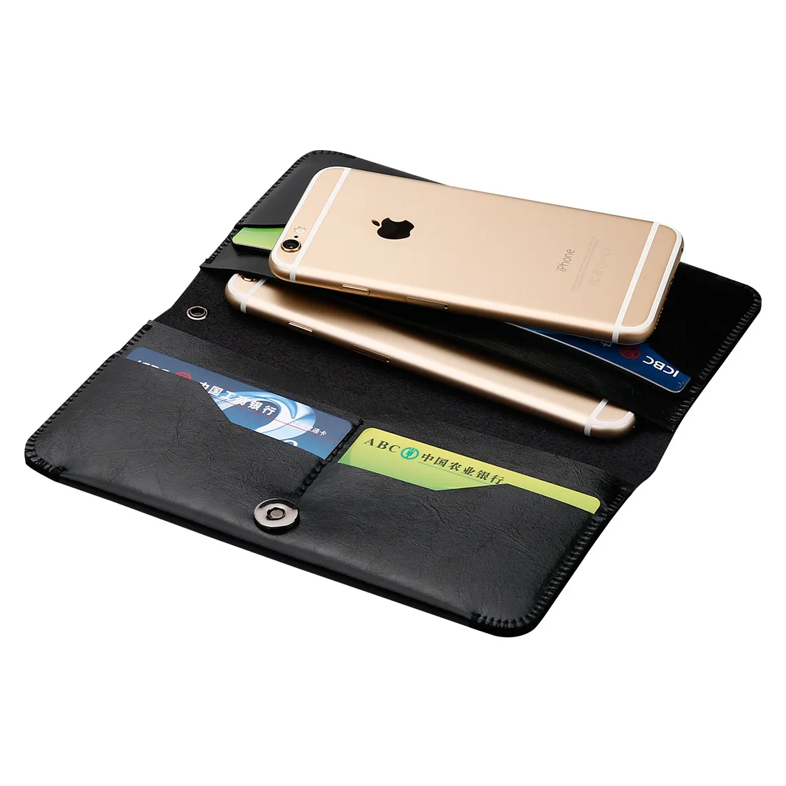 High Quality Leather Phone Bag Women Fashion Small Bag Men Phone Bag Case for IPhone 5.5inch Mens Clunth Bag Women Wallet Pink