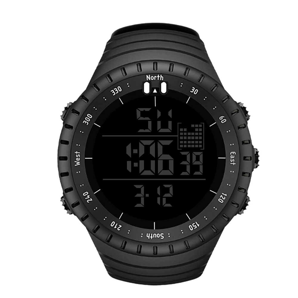 New Fashionmen's Luxury Sport Watch Men  Digital LED Waterproof Outdoor Dress Watches Chrono Countdown Dual Time Wristwatches