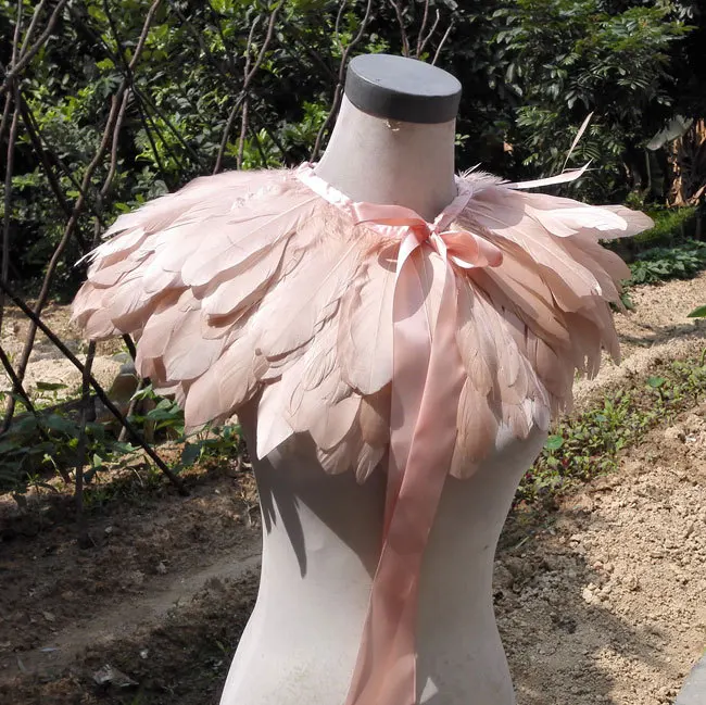 

amazing goose feather capelet # FC15021