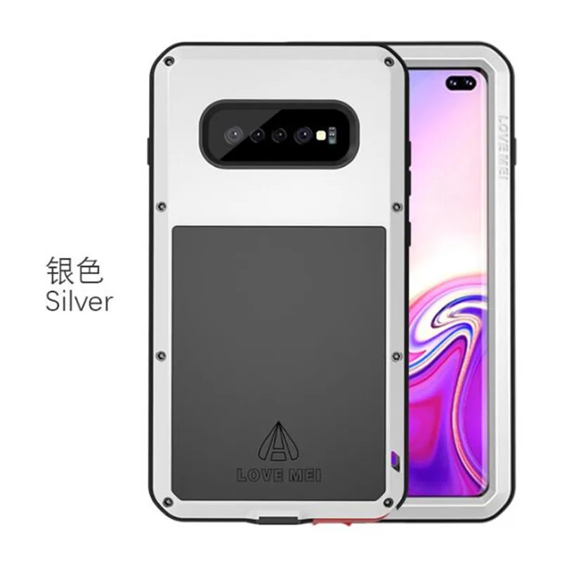 Metal Case For Samsung Galaxy S10 Plus E S10E A8 A6 2018 Shockproof Full Body Glass Armor Cover sFor Samsung S10 Plus Case S10E