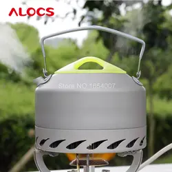 ALOCS 0.9l Новое поступление Чайники Открытый чайник Кемпинг Чай горшок Кофе горшок Кемпинг столовые приборы Алюминий с сеткой мешок 200 г