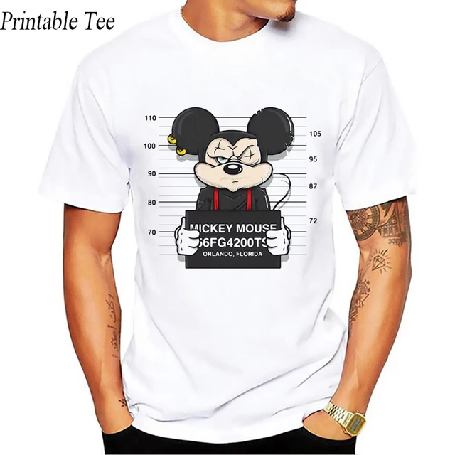 New men t shirts Mickey print tees miki mouse t-shirt funny dog mouse cartoon tshirt Couple t shirt women tshirt CG001