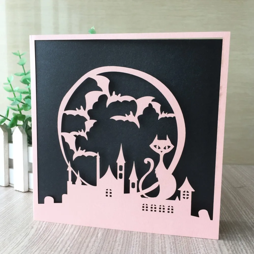 25 шт./лот принцесса розовый комикс Кот пригласительная открытка для вечеринки на