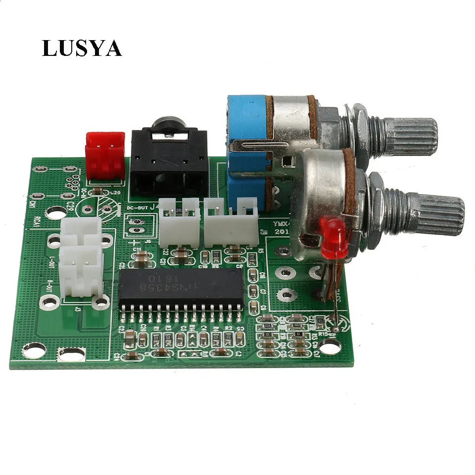 

Lusya DC 5V 20W 2.1 Channel Subwoofer Amplifier Board 3D Surround Digital Stereo Class D Amplifier AMP Board T0318