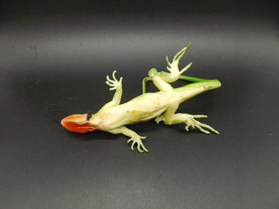 Твердая фигурка модельная игрушка геккон ящерица Хамелеон игра ребенок образование