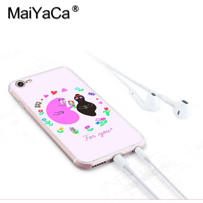 Чехол MaiYaCa для iphone 7 6 X Barbapapa уникальный дизайн высококачественный чехол телефона