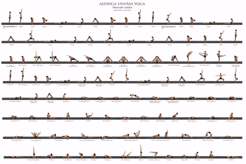 Yoga Action Learning Photo Fabric Print Poster 36 &quotx 24&quot 20 13&quot Decorative Painting -02 | Дом и сад
