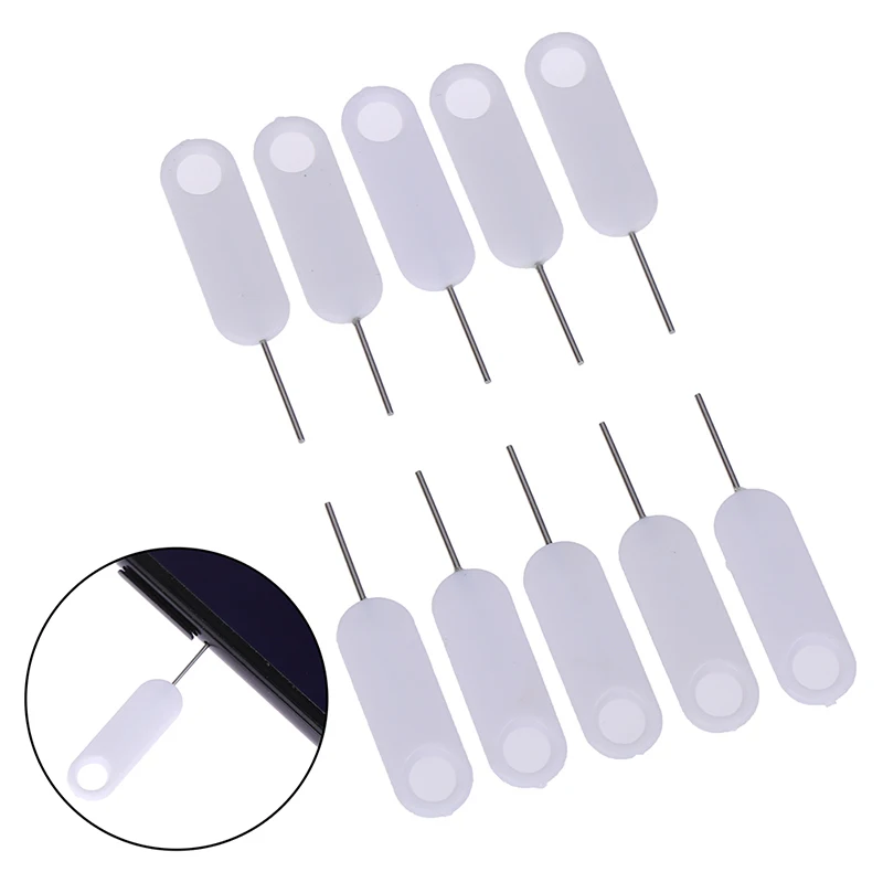 

New 10Pcs Sim Card Tray Removal Pin Eject Opener Tool for Smartphones Tablets