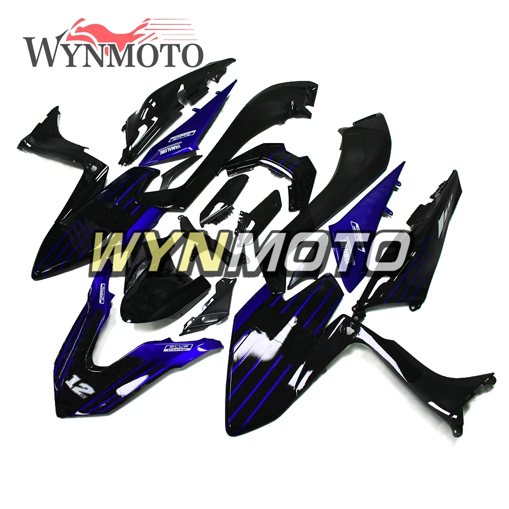 Полный черно-синий комплект обтекателей для Yamaha T-MAX XP530 2017 год инъекции ABS пластик