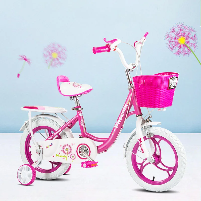 Children's Bicycle High Carbon Steel Cushioning Belt Hanger Comfortable Breathable Cushion 12/14/16 Inch 2-8 Year Old Girl